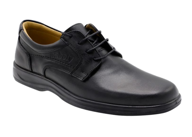 NABOLY Model 3004 sleek lace-up dress shoe in black
