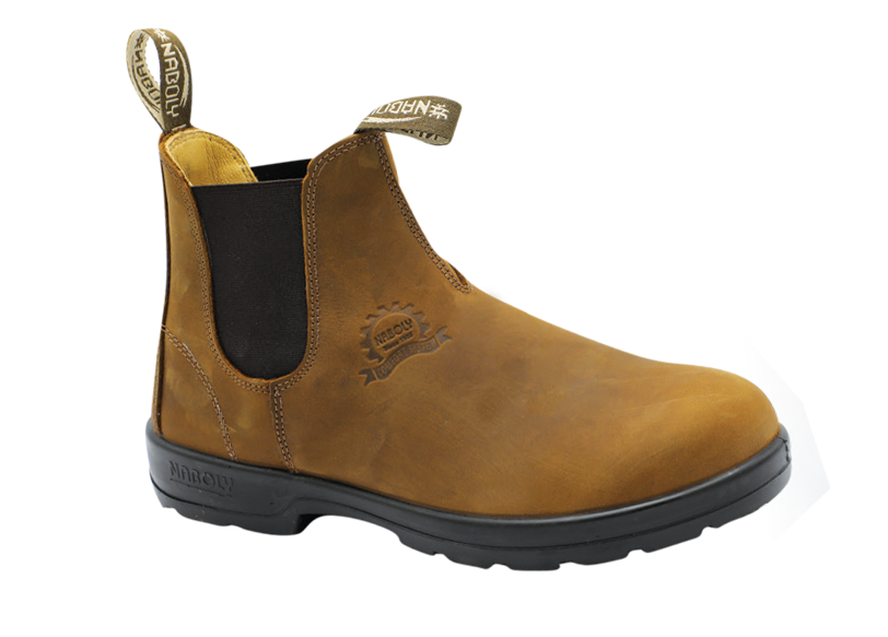 NABOLY Model 301 chelsea work boot in cognac