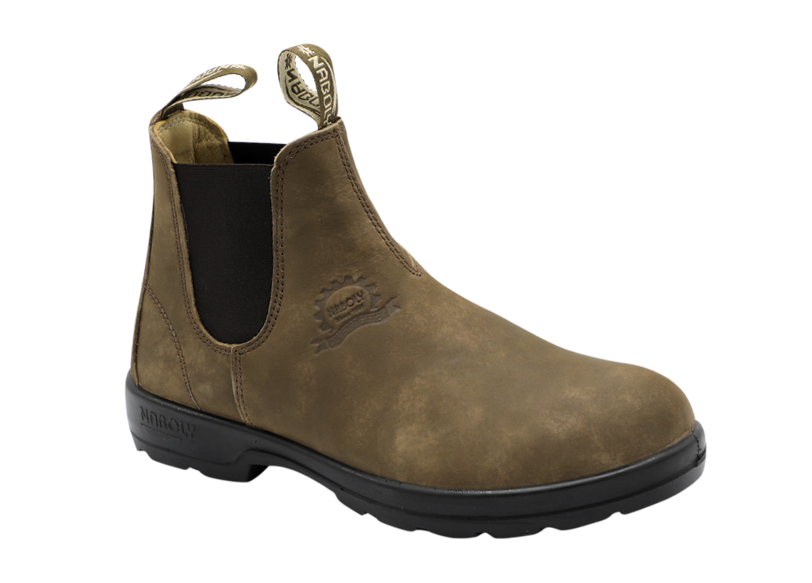 NABOLY Model 301 chelsea work boot in olive brown
